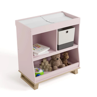 Table à langer 2 en 1 multifonctionnelle en bois pour bébé, station de change de couches pour la chambre de bébé