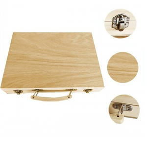 Ensemble de <span class=keywords><strong>68</strong></span> crayons de couleur en bois, pinceaux aquarelle, stylos à dessin, ensembles de peinture artistique pour enfants, trousse de papeterie, cadeau - Product Image 6