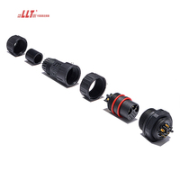 LLT 3 + 9 Pin M25 Aviation Male Female Panel Mount IP68 Waterproof Plug 2 3 4 5 6 8 Pin Power Signal Panel Connector