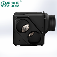 Ventilateur de conduit séparé Beiaole, centrifuge multi-ports en ligne, silencieux, à pales métalliques, 220V, OEM, extracteur d'air de plafond pour salle de bain, noir 1