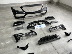 XLstyling accessori auto kit carrozzeria conversione paraurti anteriore per <span class=keywords><strong>Mercedes</strong></span> BENZ <span class=keywords><strong>classe</strong></span> <span class=keywords><strong>C</strong></span> W205 a C63 2019 - Product Image 5