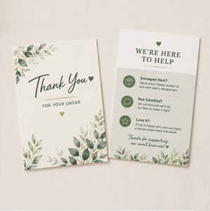 Holographic Thank You <strong>Cards</strong> With Matching Gift Box Iridescent Border Thank You <strong>Note</strong> <strong>Cards</strong> For E-commerce Packaging Custom - Product Image 3