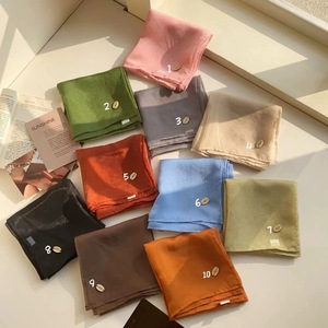 Women Square <strong>Satin</strong> Head Scarf Soft Polyester Silk Feel Hair Scarf for Head Wrap Bandana Silk Feel Hair Scarf 27 Inch OEM/ODM - Product Image 6