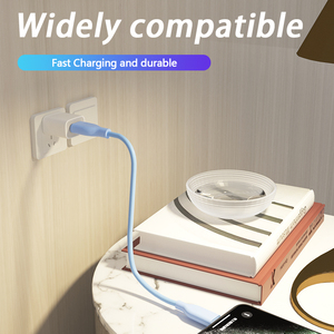 5M 1M Silicone USB Nhanh Chóng Sạc USB Một Để Loại C Cáp Dữ Liệu Nhà Máy Dây USB Cho <span class=keywords><strong>Android</strong></span> Điện Thoại Di Động Nhanh Chóng Sạc Điện Thoại Di Động Cáp - Product Image 4