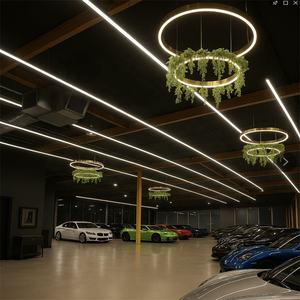 Top Notch Nature Style Plante Verte Artificielle Halo LC60150-1800 LED Anneau Circulaire Lumière pour Salon - Product Image 5