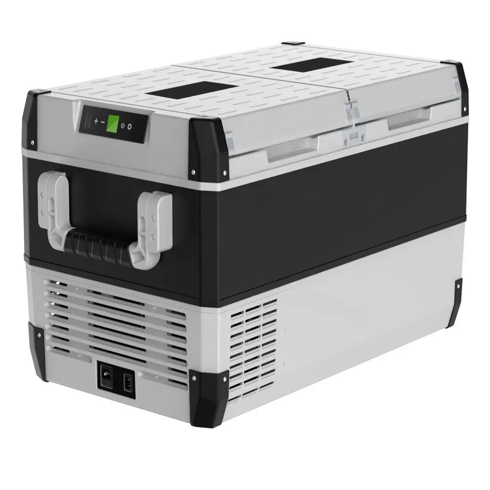 Réfrigérateurs 75L pour long voyage, congélateur de camping portable 12V cc et prise solaire pour réfrigérateur de voiture
