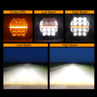 Haute luminosité 6000LM 7 pouces Led travail lumières 120W nid d'abeille Led lampe de travail voiture hors route conduite lumières pour camion Jeep remorque véhicule