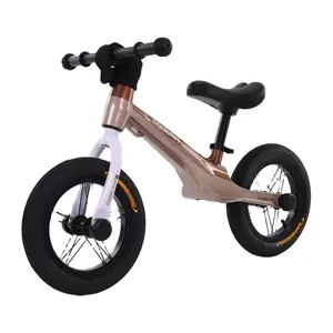 新款镁合金儿童平衡自行车骑行无踏板12英寸金属2轮幼儿婴儿迷你推平衡自行车儿童