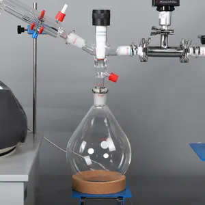 Machine à distiller les mouvements shorts de laboratoire, 2l, 20l, double condensateur, kit complet de distillation de chemin court, en stock