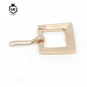 LanKe altın Pin toka 15MM Metal dikdörtgen kemer tokası