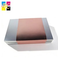 Boîte rigide magnétique personnalisée, carton, doublure en mousse EVA, laminage brillant, estampage, emballage de luxe pour cosmétiques
