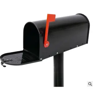 Zhenzhi Kotak Surat Surat Desa Standar Amerika Galvanis Steelmailbox dan Bendera Merah MB1 Kotak Surat