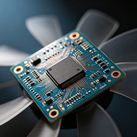Placa de Circuito Impreso (PCB) para Ventilador de Mano, Personalizable, Recargable por USB, Mini Ventilador Portátil, Ensamblaje de PCB, Fabricante de PCBA