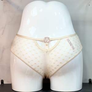 Cross Border Spot Women's Lace Embroidery Heart-Shaped Hollow <b>V</b>-Ring Buckle Underwear Bow Sexy Triangle Underwear Fun Underwear - Product Image 5