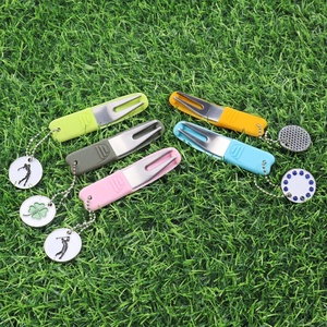 High Anime Metal Divot Pitchfork Shield Reed Gift Switchblade Opener Cheap Flip Personalised Hard Chips <b>Golf</b> Ball Marker Funny - Product Image 2