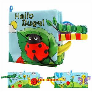 Libros de Tela Suaves para Bebés, de Alto Contraste, con Texturas para Tocar y Sonido de Crujido, para Recién Nacidos, Niños y Niñas de 0 a 6-12 Meses - Product Image 1
