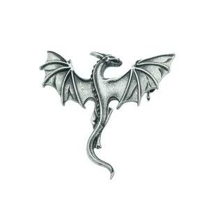 Vintage Gothic Punk Celtic Dragon Brooch Men's Brooch Accessory Gift