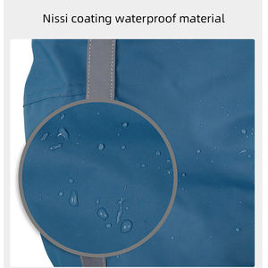 แจ็กเก็ตกันฝนของสัตว์เลี้ยงแบบยืดหยุ่นและปรับได้มีฮู้ดเคลือบ Nissi วัสดุกันน้ำสำหรับสุนัขกลางแจ้งทุกสภาพอากาศ - Product Image 2