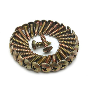 DIN7981 Yellow Zinc Plated Self-tapping <b>Screws</b> Cross Recessed Pan Head Tapping <b>Screws</b> ISO7049 - Product Image 4