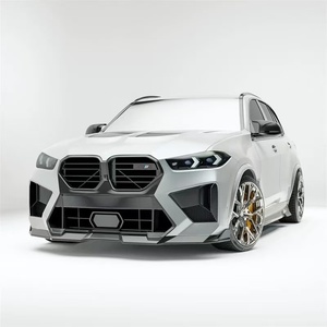 Kit carrosserie en fibre de carbone sèche pour BMW X6M, style RZ, diffuseur avant en fibre de carbone, spoiler, jupe latérale - Product Image 1