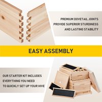 Nouveau kit complet de ruche Langstroth à 2 niveaux avec 10 boîtes à cadres pour élevage apicole