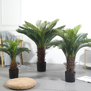 Cycas Revoluta Artificiel, Grand <span class=keywords><strong>Palmier</strong></span> Sago, Plante Verte de Simulation Réaliste, Bonsaï pour la Décoration de la Maison, du Salon et du Bureau - Product Image 1