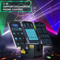 Высококачественный лазерный проектор 6 Вт для дискотек с RGB-анимацией и управлением через приложение для ночных клубов