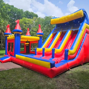 Promotion : <span class=keywords><strong>Château</strong></span> <span class=keywords><strong>Gonflable</strong></span> Professionnel Commercial avec Toboggan Sec pour Enfants - Product Image 1
