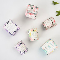Benutzer definierte Formen Duft farben Luxus Home Decor Soja Wachs Private Label Aroma therapie Duft kerzen Glas
