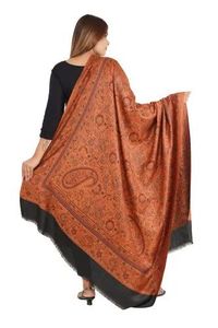Elegant <b>Wedding</b> Wear Polyester Kashmiri <b>Shawl</b> Soft Smooth Fabric Long Fashion <b>Wrap</b> for Women with Classic Woven Design - Product Image 2