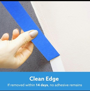 Papier <span class=keywords><strong>de</strong></span> <span class=keywords><strong>masquage</strong></span> <span class=keywords><strong>de</strong></span> peinture en aérosol <span class=keywords><strong>de</strong></span> voiture en caoutchouc bleu direct d'usine adhésif acrylique simple face non résiduel résistant aux hautes températures - Product Image 2