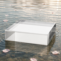 Cubes et cylindres en acrylique transparent poli sur mesure, blocs de présentation solides en lucite pour accessoires photo, photographie, boutiques, artisanat et présentoirs de vêtements
