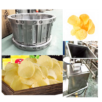 Roestvrijstalen Aardappelchips Weegbree Snijmachine V-Gesneden Slice Aardappelchips
