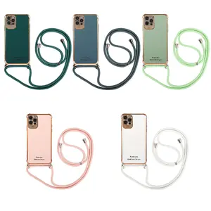 Geili Shoulder Strap Lanyard Lens Camera Protect Phone Case For Iphone 14 13 12 Pro Max Crossbody For Iphone Case