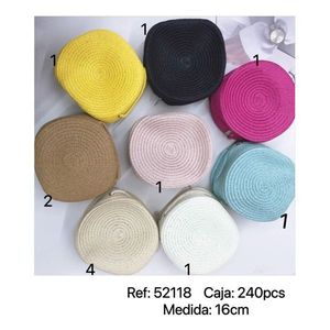 Bolsa Redonda Tejida de 16 cm, Paquete Pequeño, Accesorio de Playa, Paquete de 240 Piezas - Product Image 2