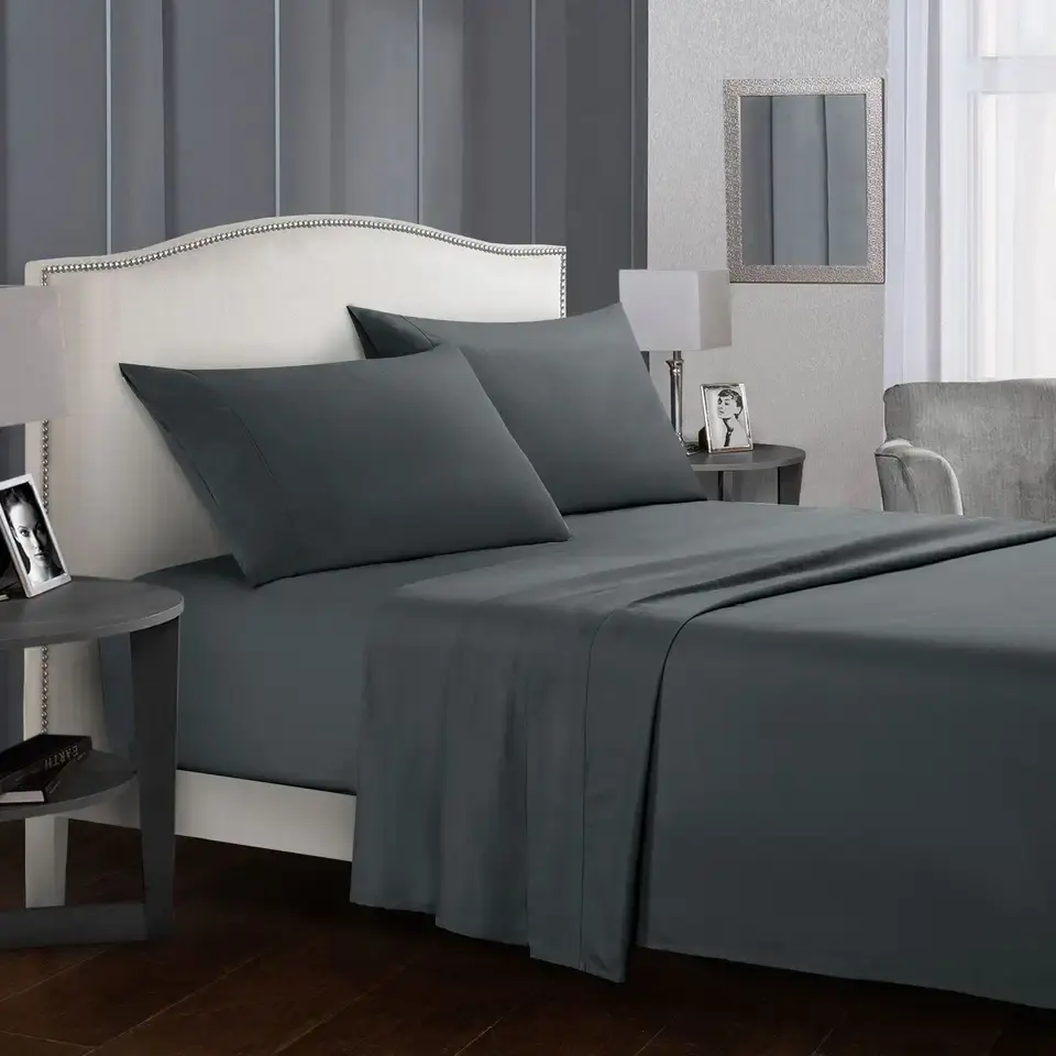2023 Best Seller Brushed Microfiber soft polyester 3pcs 4pcs Flat Sheet Fitted Sheet hotel bed bedding set home bedding set