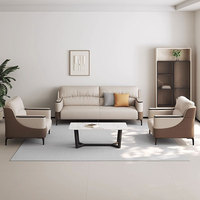 Liyu China Lieferant Hochwertige Wohnzimmermöbel Moderne Echtleder-Couchgarnitur Komfortables Wohnzimmersofa mit Preisangabe