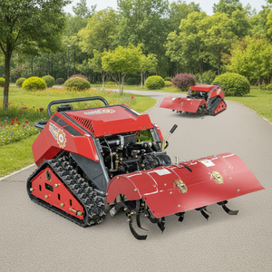 Crawler RC Rotary Tiller with Range Extender for Large Orchard Clearing Remote Control Mower <b>Mini</b> Track - Product Image 1