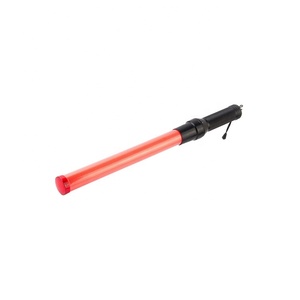 Sécurité de passage à niveau rouge noir avec une corde PC avertissement bâton route clignotant feux de circulation LED - Product Image 1