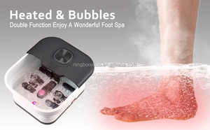Appareil de <span class=keywords><strong>massage</strong></span> pour les pieds pliable, avec bulles et chaleur, pour se détendre - Product Image 4