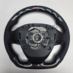 Volant de direction en cuir perforé en fibre de carbone le plus populaire avec LED pour Toyota Corolla - Product Image 4