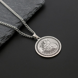 Collar con Colgante de la Reina <span class=keywords><strong>Griega</strong></span> Herodina, Estilo Vintage, Acero Inoxidable, Diseño de Moneda Grabada con Láser, Joyería de Mitología, Regalo para Mujeres y Hombres - Product Image 3