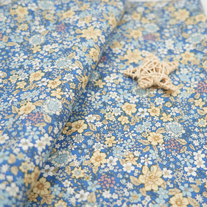 Chinês Algodão Popeline Tecido Mão Macia Sentindo Pequena Flor Impresso para Home Decor Hospital Craft Bag Camisa-para Meninos - Product Image 2