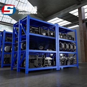 Scaffalatura Metallica Stabile Antiruggine a <span class=keywords><strong>Ripiani</strong></span> Regolabili, Standard Media Portata con Divisori per Magazzino e Stoccaggio - Product Image 1