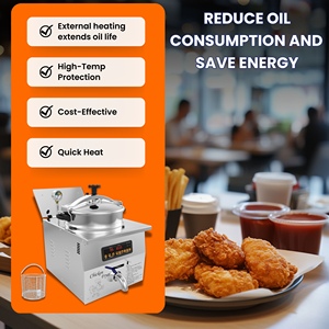 Nouvelle Arrivée Thermostat Haute Efficacité Performance <span class=keywords><strong>Friteuse</strong></span> Élément Chauffant 8Psi Friteuses en Vente - Product Image 2