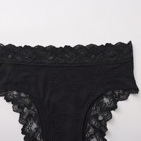 Sous-vêtements sexy pour femmes en laine mérinos de haute qualité, décorés de nœuds et de dentelle, brodés, lingerie transparente