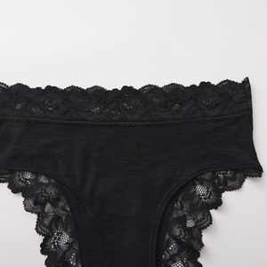 Đồ lót nữ cao cấp bằng len Merino, gợi cảm, trang trí nơ và ren, thêu tay, đồ lót xuyên thấu. - Product Image 3