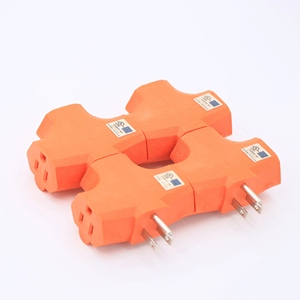 Adaptateur <span class=keywords><strong>de</strong></span> mise à la terre en forme <span class=keywords><strong>de</strong></span> T 125 V 15 A : Répartiteur 3 voies <span class=keywords><strong>avec</strong></span> prises murales à trois broches et rallonge <span class=keywords><strong>de</strong></span> <span class=keywords><strong>prise</strong></span> - Product Image 3
