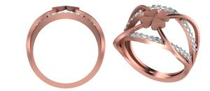 Anillo de diamante cultivado en laboratorio de 1,2 quilates de lujo 18K oro rosa VVS1 claridad elegante y brillante joyería de boda anillos de diamantes - Product Image 2