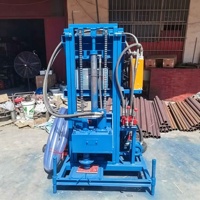 Pequeña Plataforma de Perforación de Pozos de Agua con Motor Diésel, Máquina Portátil de Perforación de Pozos Profundos para Granjas y Pueblos Europeos